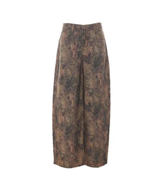 Liu Jo Brown Wide Trousers