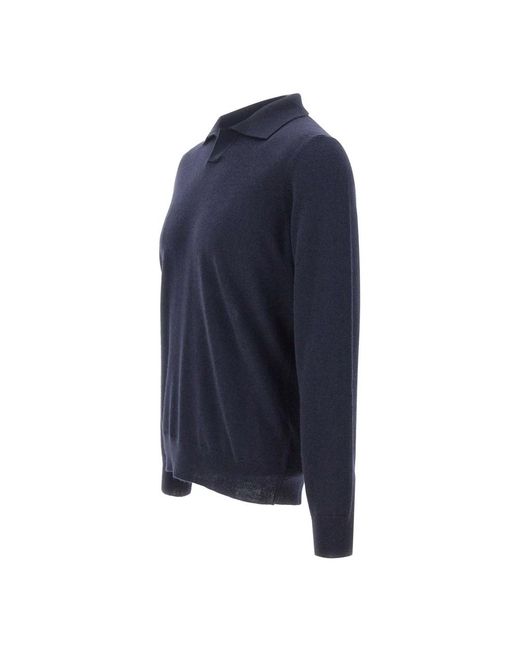 Kangra Blue Round-Neck Knitwear for men