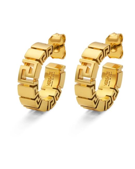 Earrings Versace de color Metallic
