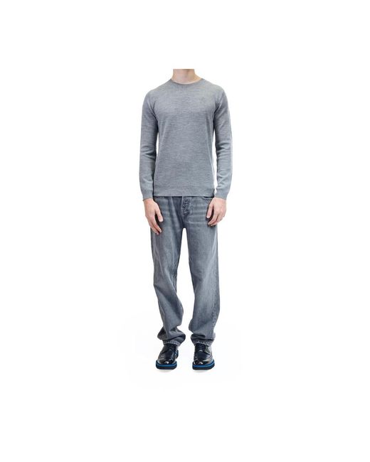Karl Lagerfeld Gray Round-Neck Knitwear for men