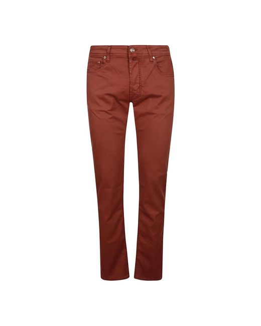 Jacob Cohen Red Slim-Fit Jeans for men