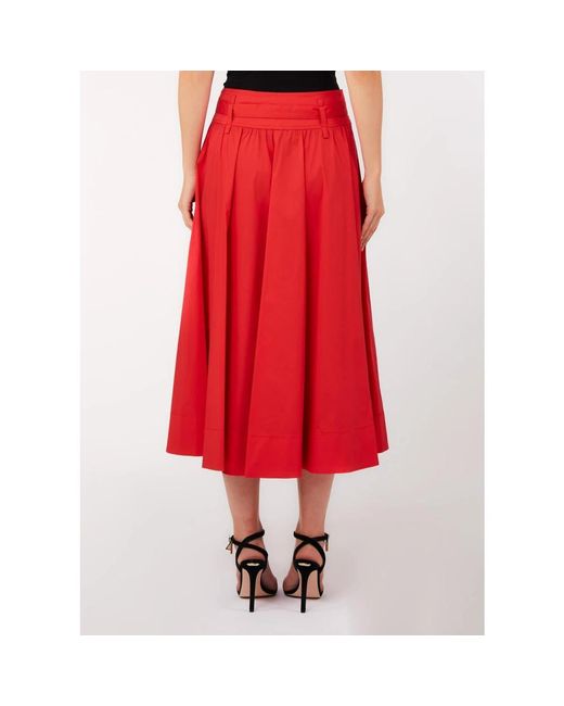 Liu Jo Red Midi Skirts