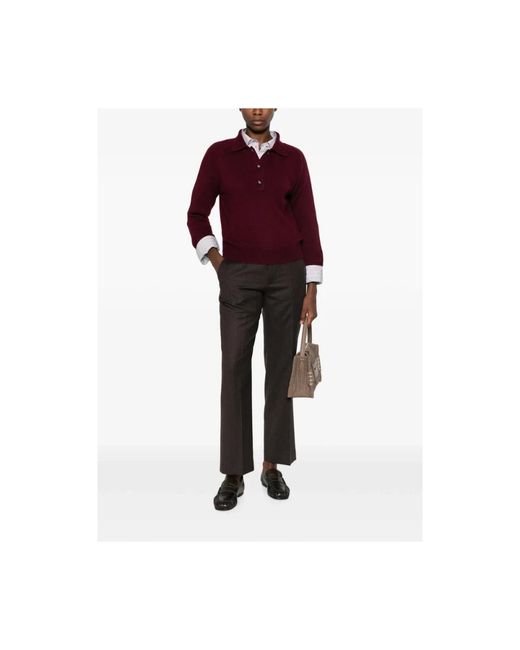 Turtlenecks Allude en coloris Purple