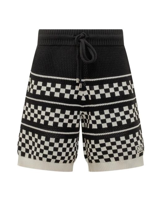 Amiri Checkered Mesh Short in het Black voor heren