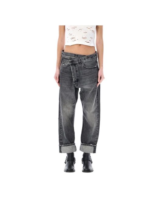R13 Gray Cropped Jeans