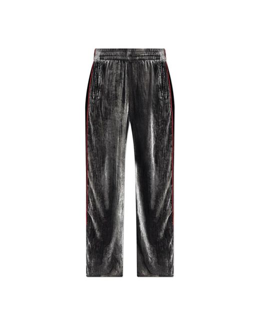 DIESEL Gray Straight Trousers