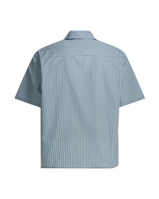 AMI Blue Short Sleeve Shirts for men