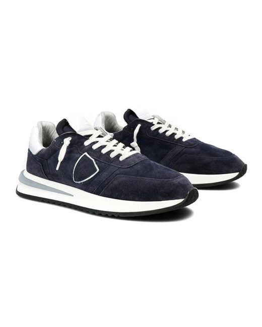 Philippe Model Blue Sneakers for men