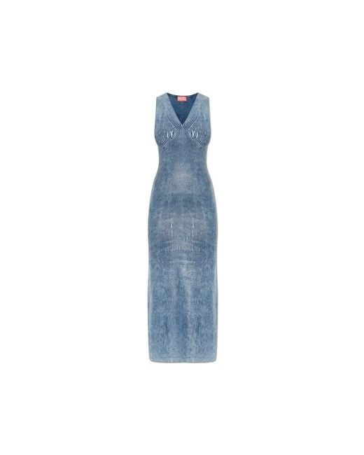 Midi Dresses di DIESEL in Blue