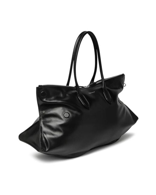 McQueen Black Maxi Manta Bag