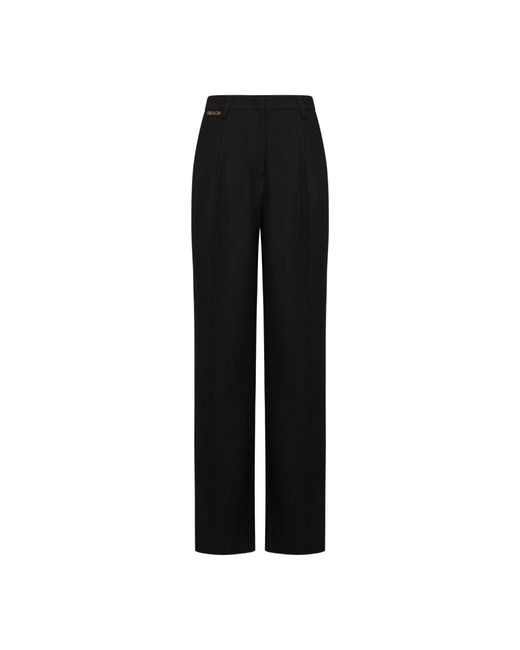 Silvian Heach Wijde Broek Met Elastische Tailleband in het Black