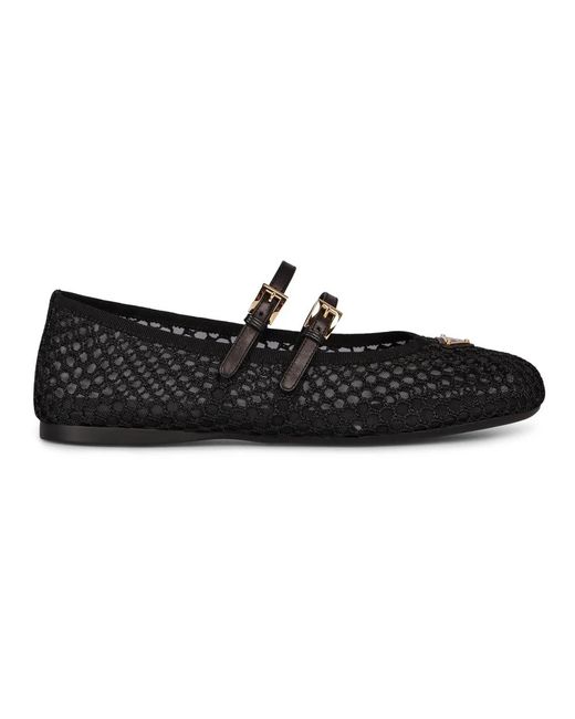 Prada Black Ballerina Shoes