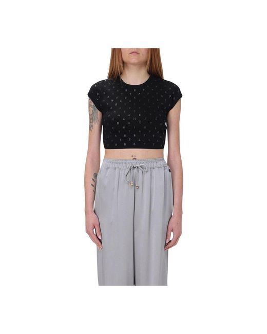 Elisabetta Franchi Black T-Shirts