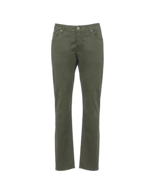 Jacob Cohen Green Slim Fit Jeans for men