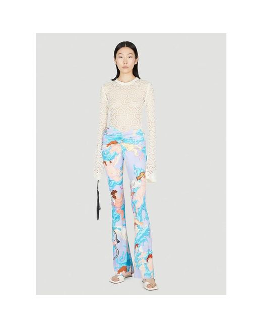 Marco Rambaldi Blue Wide Trousers