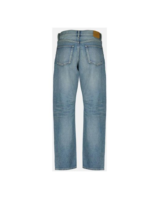 Saint Laurent Blue Straight Fit Jeans for men