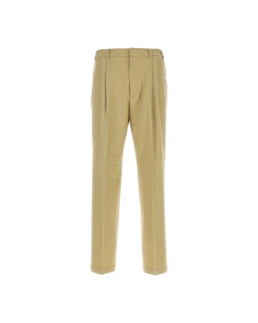 Cellar Door Broeken ,Wol Sand Stretch Wollen Broek in het Natural voor heren