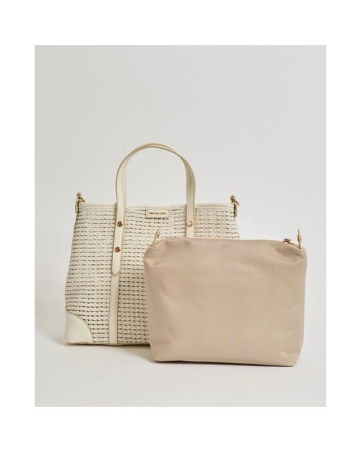 Gattinoni Metallic Shopping Bags