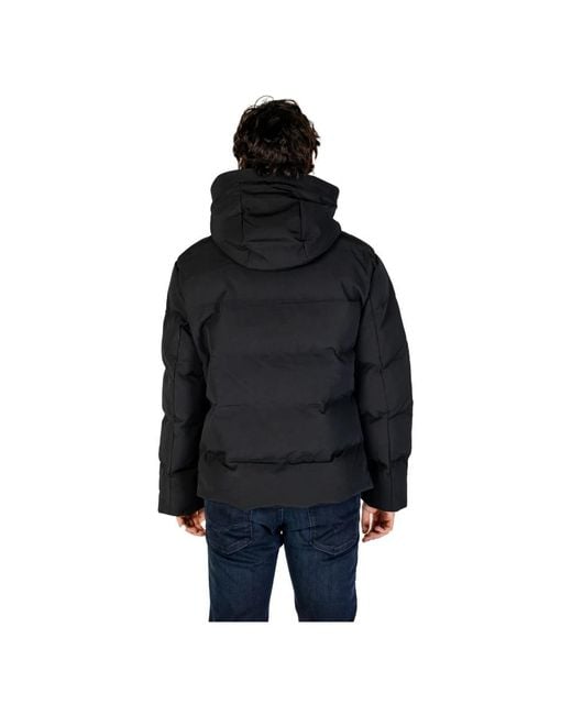 Replay Black Winter Jackets for men