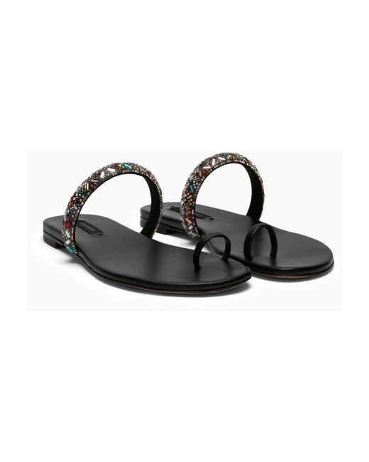 Casadei Black Sliders
