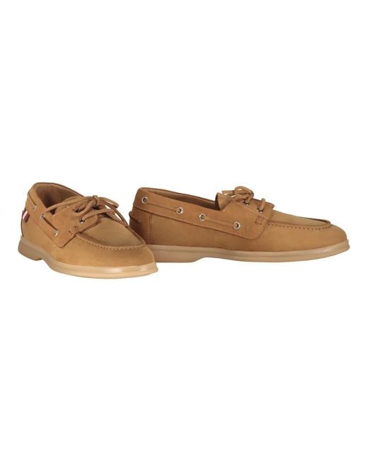 Bally Brown Boat Shoes for men