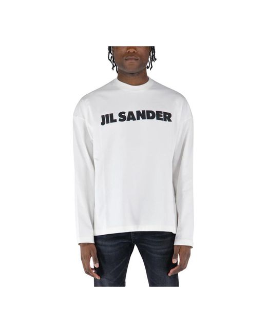 Jil Sander White Long Sleeve Tops for men