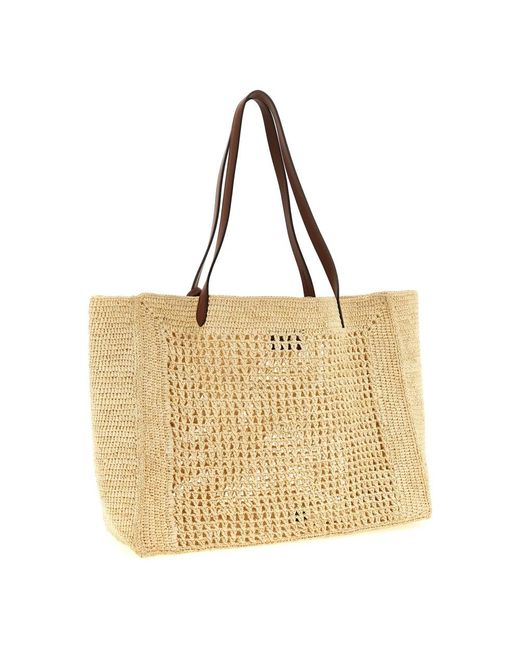 Mulberry Metallic Shopping Bags