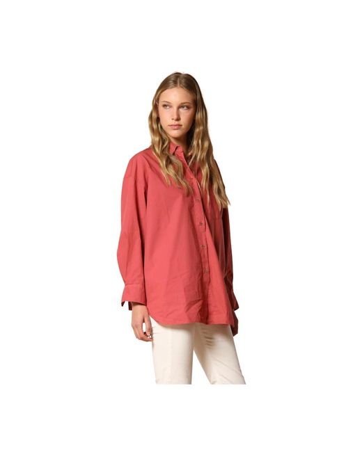 Mason's Red Elegante Popeline Damenbluse