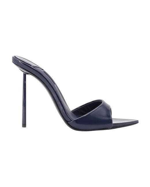 Le Silla Blue Heeled Mules