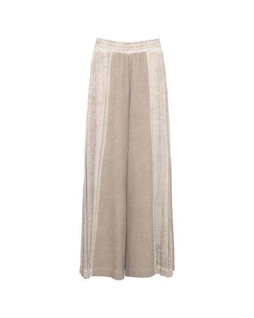 SANCTAMUERTE Natural Wide Trousers
