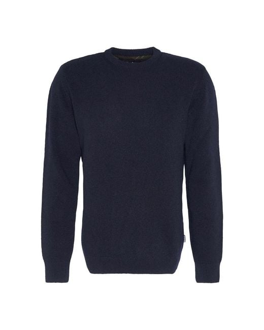 Barbour Blue Round-Neck Knitwear for men