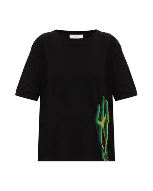 Akep Black T-Shirt Mit Patch