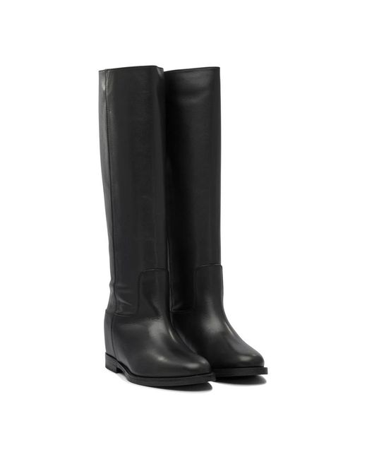 Via Roma 15 Black High Boots
