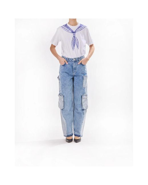 Moschino Blue Straight Fit Jeans