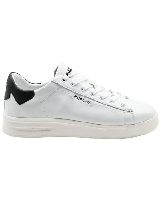 Replay White Sneakers for men