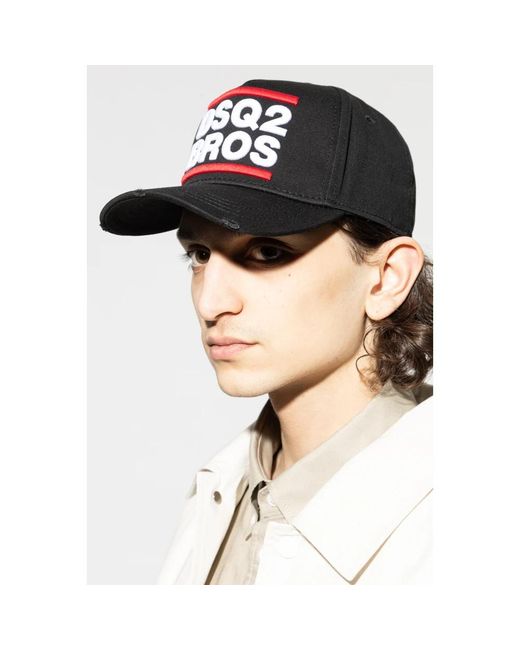 Caps di DSquared² in Black da Uomo