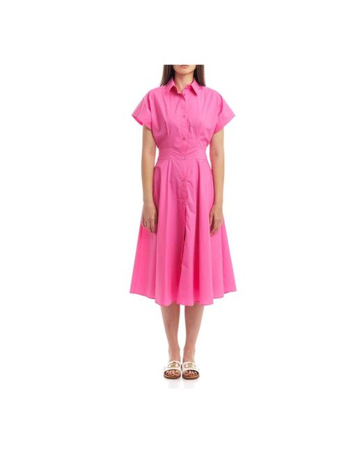 Seventy Pink Midi Dresses