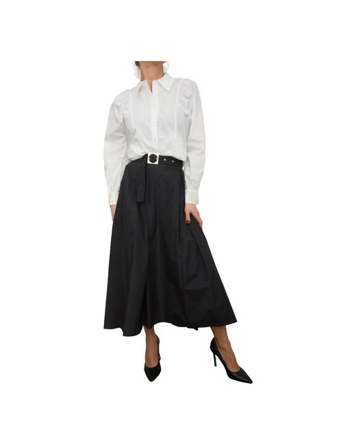 Midi Skirts Kocca en coloris Black