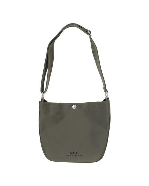 A.P.C. Gray Cross Body Bags for men