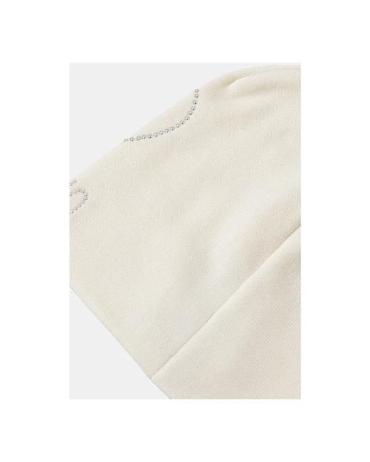 Moschino Wool Beanie in het White