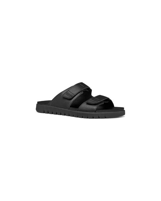 Sliders Geox pour homme en coloris Black