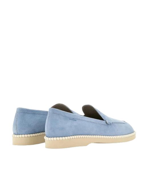 Shoes > flats > loafers Hogan en coloris Blue