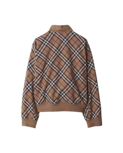 Burberry Brown Bomber Jackets for men