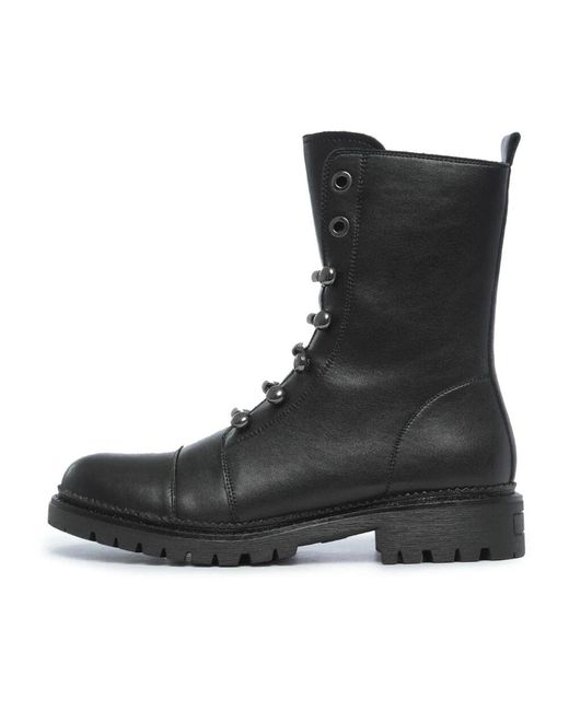 Lace-Up Boots CESARE GASPARI de color Black