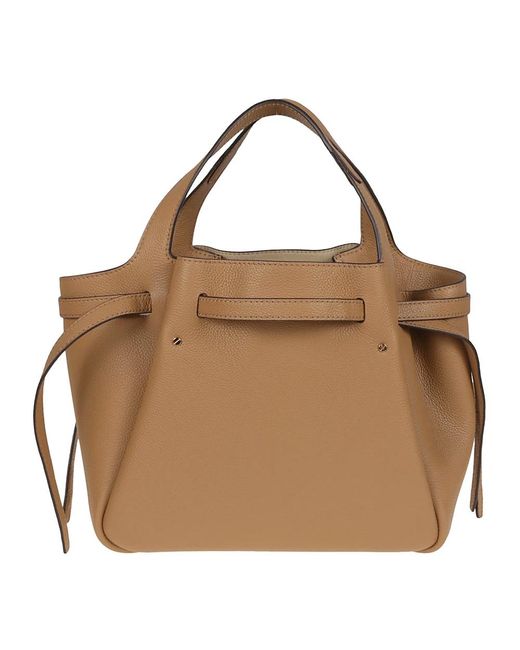 Tory Burch Brown Braune Shopper Tasche Mit Gürteldetail