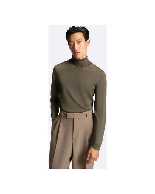 Boss Truien & Vesten ,Bruin ,Wol Turtleneck in het Green voor heren