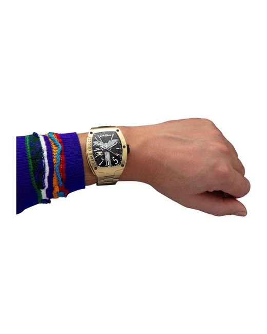 carlo colucci Metallic Watches for men
