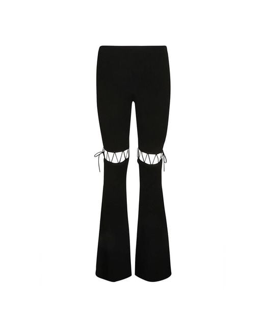 Nensi Dojaka Black Wide Trousers