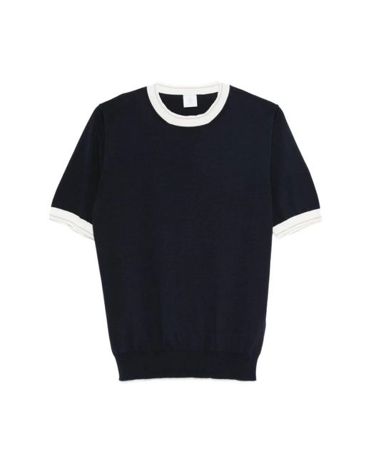 Eleventy Blue Round-Neck Knitwear for men
