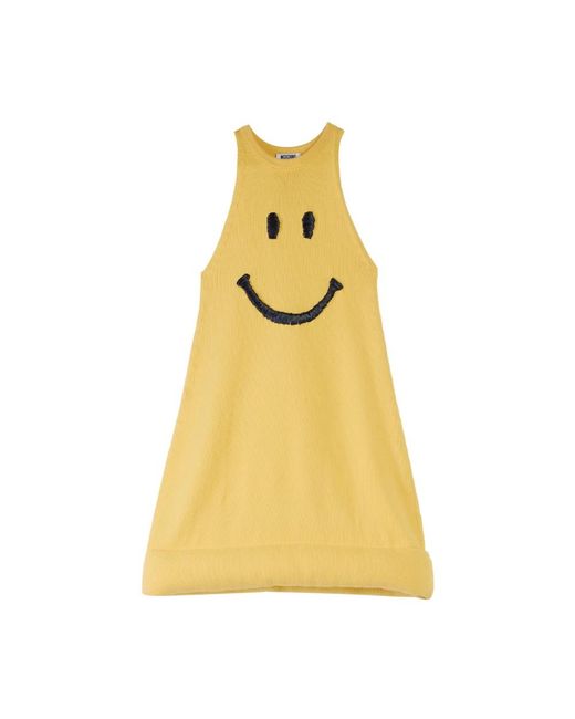 Moschino Yellow Short Dresses
